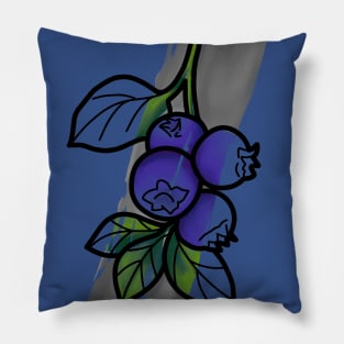 Blueberry Art Pillow