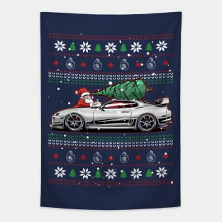 Christmas Toyota Supra Present Tapestry