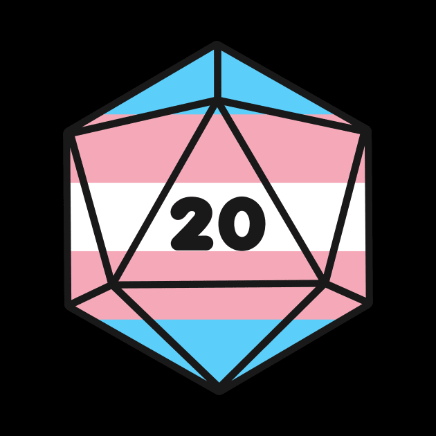 D20 - Transexual Pride Dice by pscof42