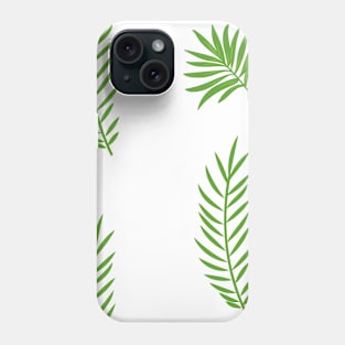 Green tropical pattern Phone Case