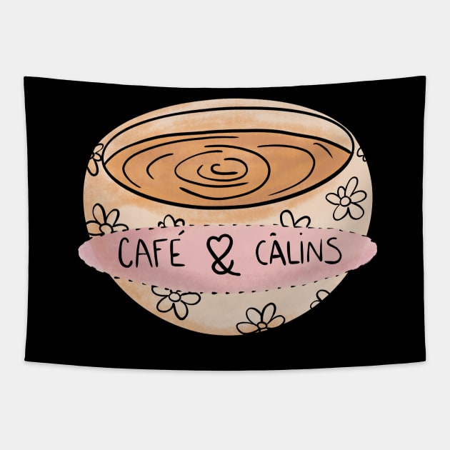 Coffee & Chill Cute Coffee Dates Have a Cup of Coffee in the Morning with Hugs Perfect Gift for Coffee Lovers Latte Espresso Mocha Cafe Caffeine Drinks I Love Coffee Tapestry by nathalieaynie