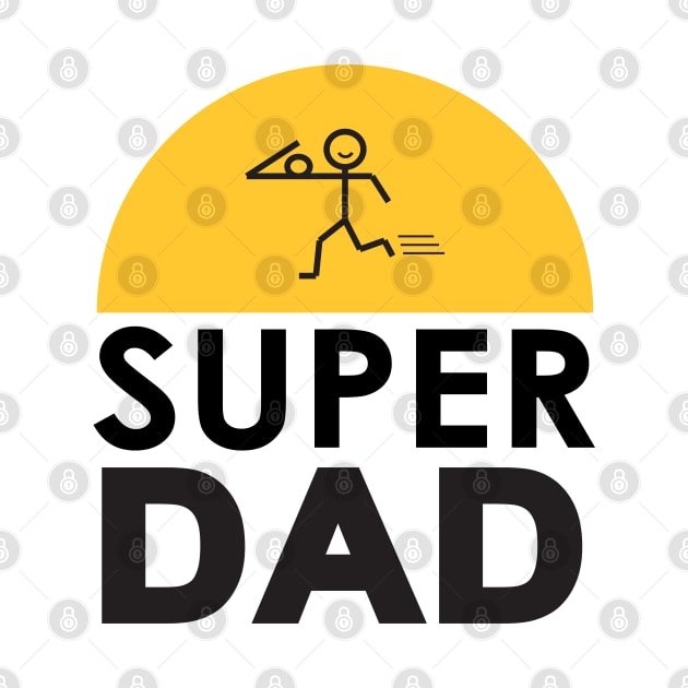 Super DAD - FATHER, DADDY, Holiday Fanny gifts by sofiartmedia