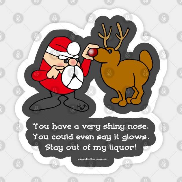 Funny Rude Santa Cartoons by Bill Abbott - Funny Christmas - Sticker | TeePublic Funny Rude Santa Cartoons by Bill Abbott - Funny Christmas - Sticker | TeePublic