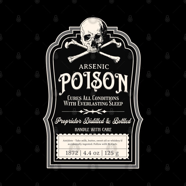 Vintage Gothic Poison Apothecary Label - Pharmacy Parody Spoof by PUFFYP