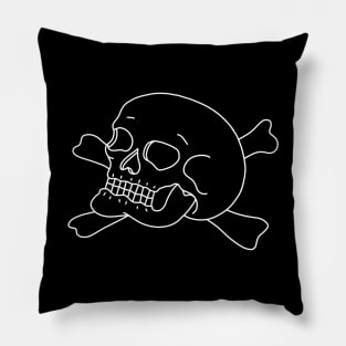 Homeschool skull tattoo Pillow