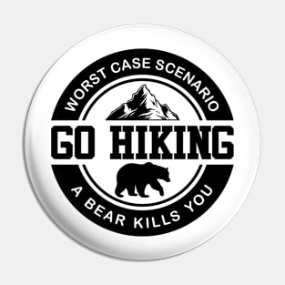 Go hiking Pin