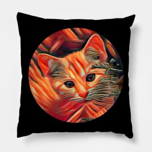 Fast floppy cat Pillow