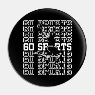 Go Sports basketball Pin