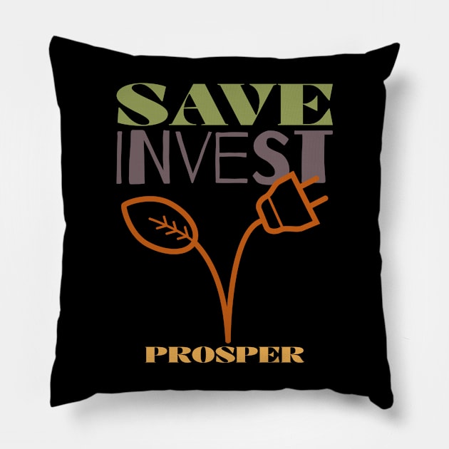 Manifesting wealth Pillow by BOUTIQUE MINDFUL 