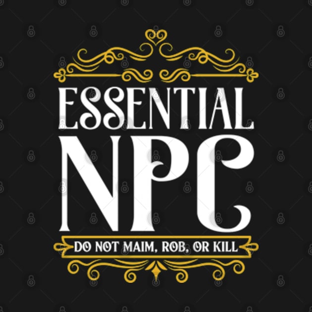 Essential NPC Non-Playable Character Gaming by RiseInspired