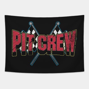 CAR RACING: Pit Crew Gift Tapestry