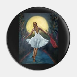 Dancing in the moonlight (detail) Pin