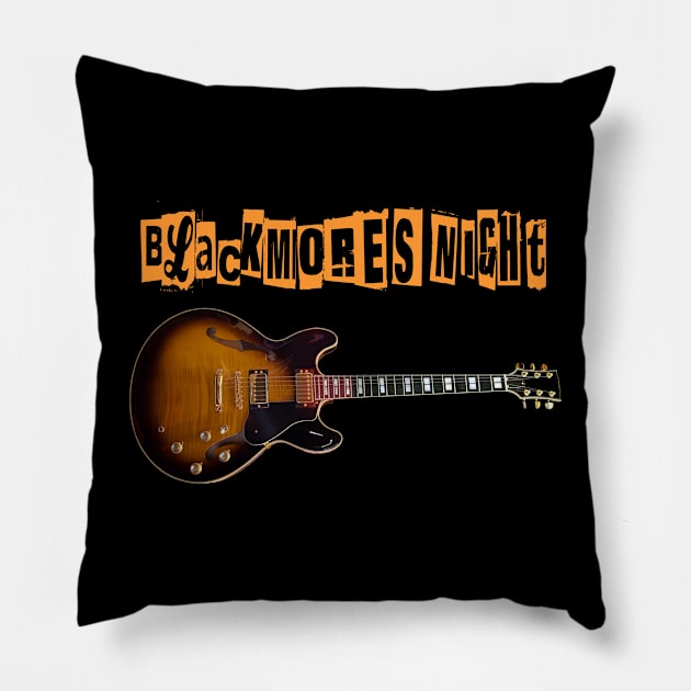 BLACKMORES NIGHT BAND Pillow by dannyook