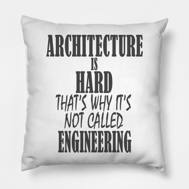 Architecture is Hard Pillow by The Architect Shop