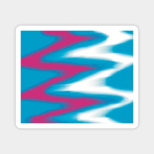 Retro Waves Tie Dye Magnet