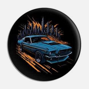 Ford Boss 302 Mustang Vintage Car Pin