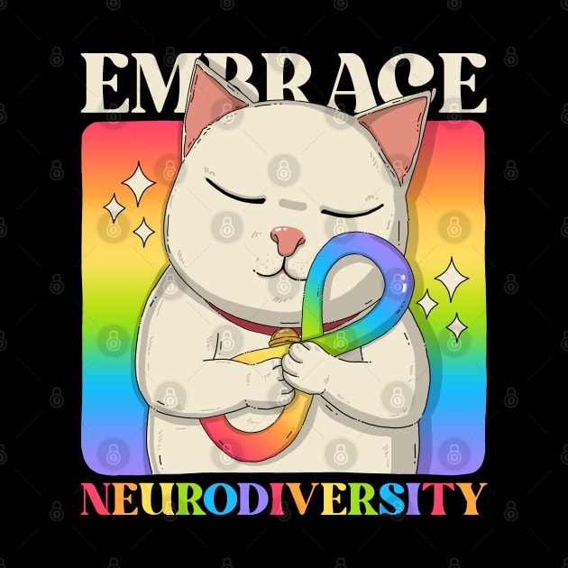 Embrace Neurodiversity by Japanese Neko