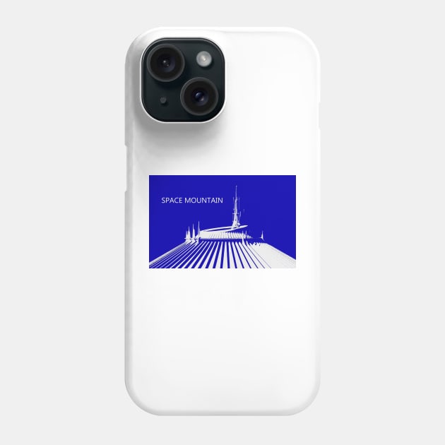 Space Mountain retro art Phone Case by dltphoto