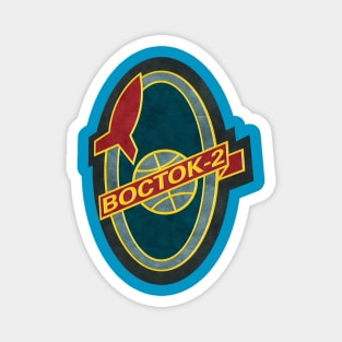 Vostok-2 Mission patch Magnet