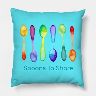 Spoons To Share! Pillow