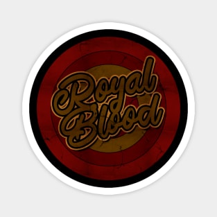 Circle Retro Royal Blood Magnet