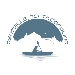 Asheville, North Carolina Kayaking - GreyBO 09 T-Shirt