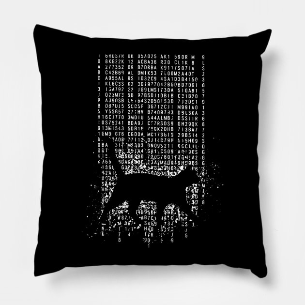 Cat In The Matrix Pillow by TeeAbe