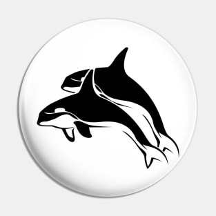 Killer whale, Minimal, Environment, Planet, Ocean Pin