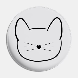 Kitty Outline Pin