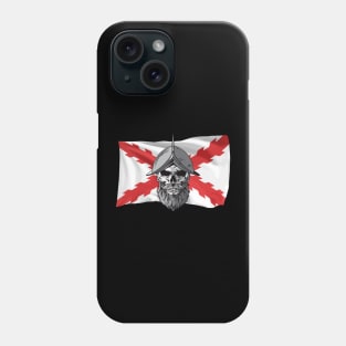 Cruz de Borgoña. Skull soldier Phone Case