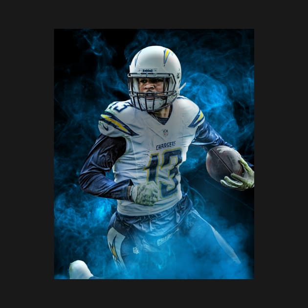 Keenan Allen Los Angeles Sports Art by JRoseGraphics