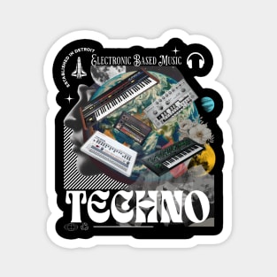 TECHNO  - Gear Head (White) Magnet