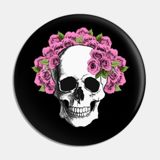 Floral Skull 11 Pin
