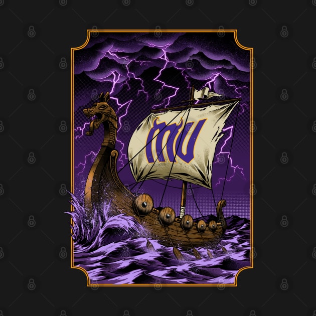 Minnesota Vikings Fans - Stormy Sea-son by JustOnceVikingShop