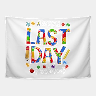 Last Day of School Autism Awareness Gift For Kids Boys Girls Tapestry
