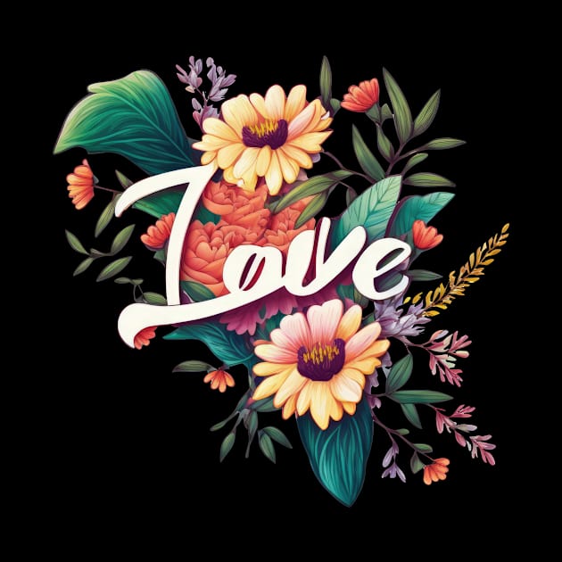 Love with Floral by i2studio