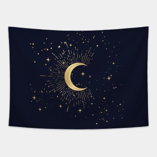 Moon starry sky gift Tapestry