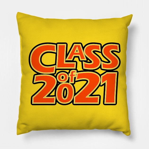 Grad Class of 2021 Pillow by gkillerb