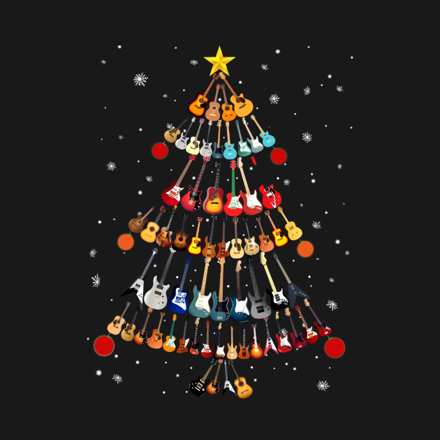 Discover Guitar Christmas Tree - Guitar Christmas Tree - T-Shirt