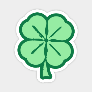 Minimalist Four Leaf Clover Magnet