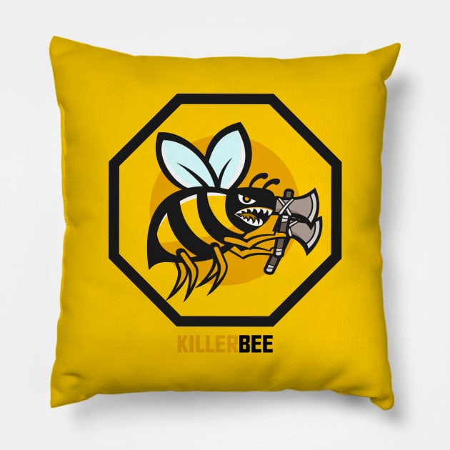 Killer Bee Pillow by Johnitees