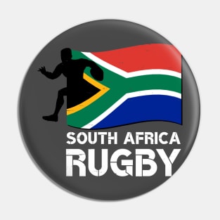 South Africa Flag Rugby Pin