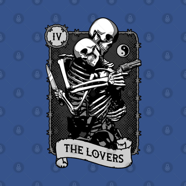 Disover The Lovers Tarot Card Occult Urban Astrology - Lovers - T-Shirt