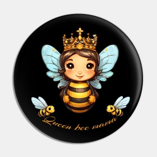 "Queen Bee Mama" Pin