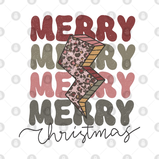 Merry Christmas Retro Design by Mastilo Designs