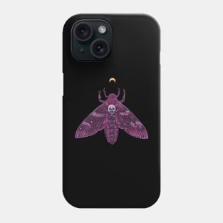 Pink Death Head Moth Phone Case