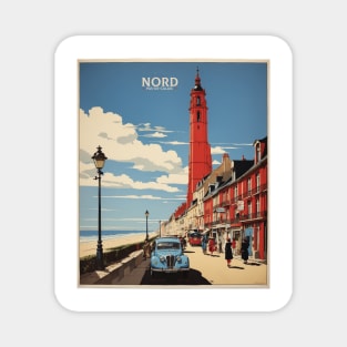 Nord Pas de Calais France Vintage Poster Tourism Magnet