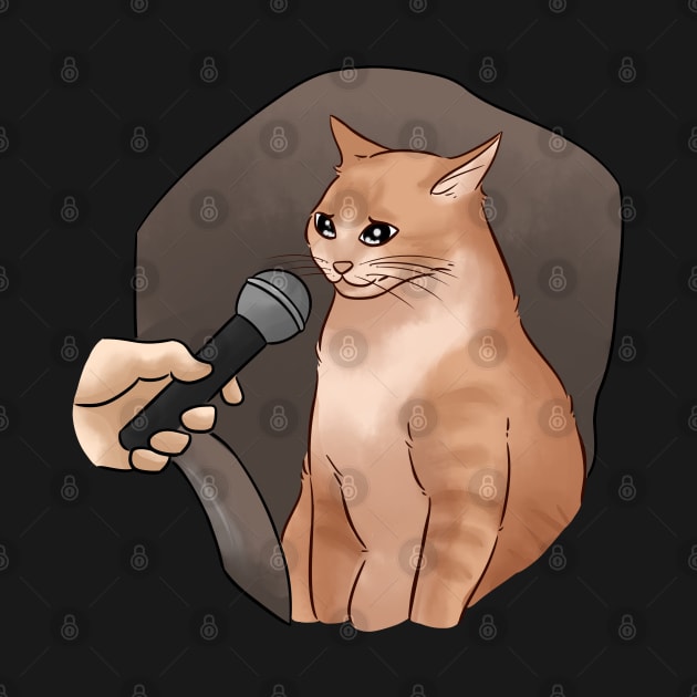 Cat with mic meme by USTrendyTees