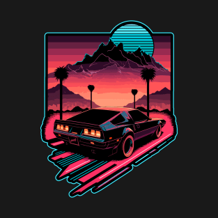 1980s Cyber Summer's Night Rider by gnarly T-Shirt