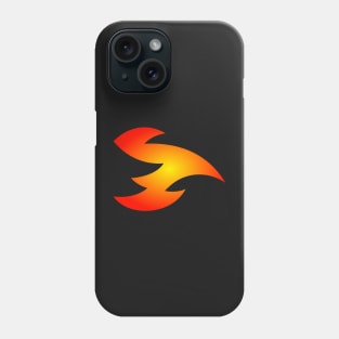 Yellow Flaming Red Abstract Flying Fire Dragon Design Phone Case